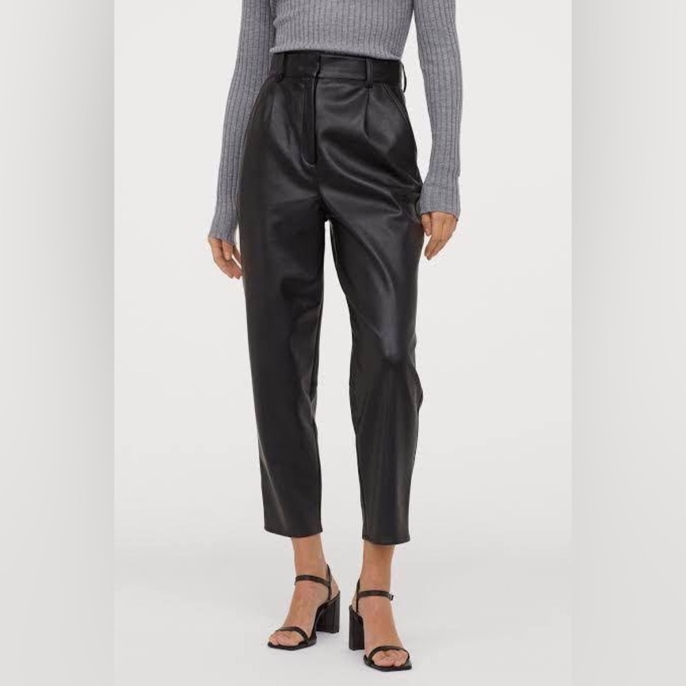 H&M faux leather pants